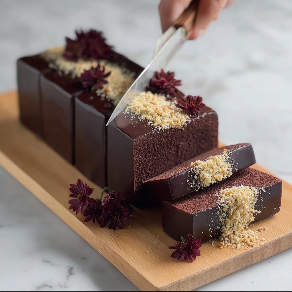 Chocolate Terrine Cake: Decadent Chocolate Cake with Rich Chocolate Terrine and Ganache Recipe - Recipe Image