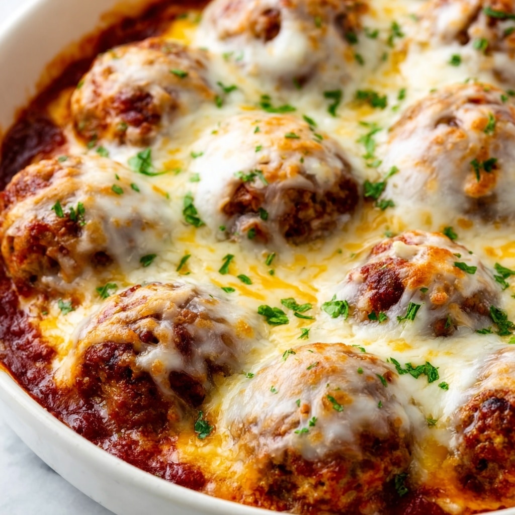 Meatball Casserole with Mashed Potatoes and Mozzarella Recipe - Recipe Image