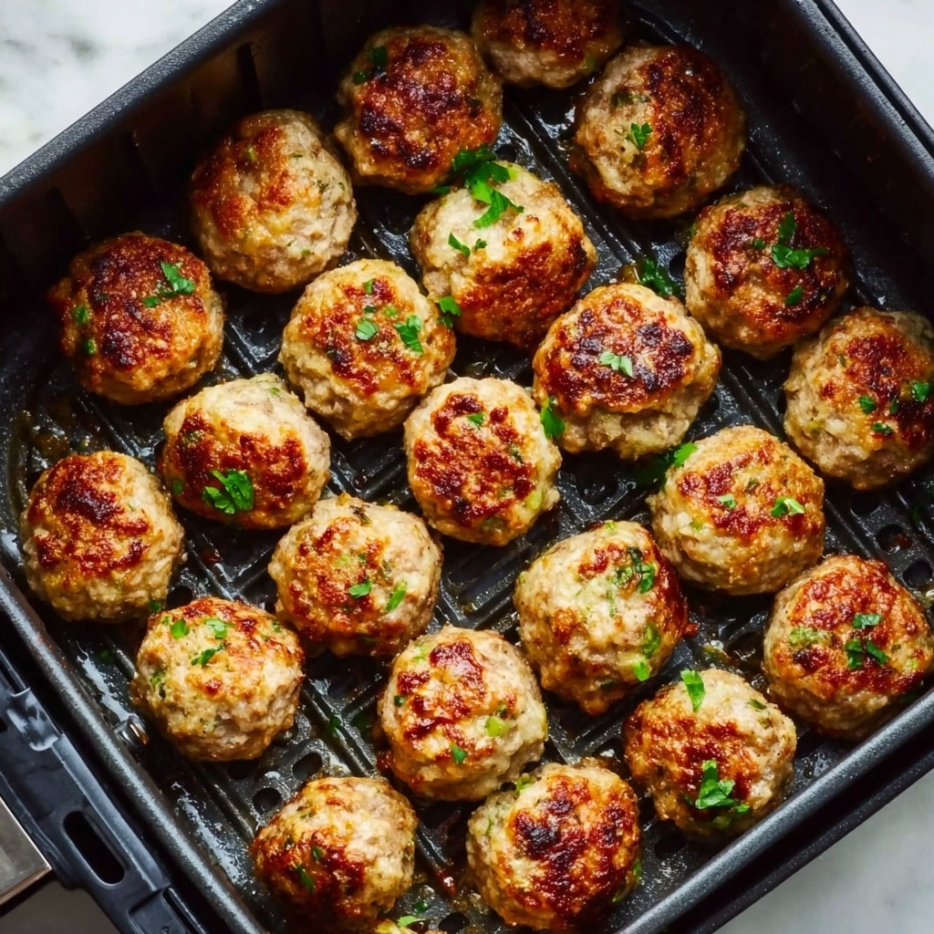 Air Fryer Chicken Parmesan Meatballs Recipe - Recipe Image