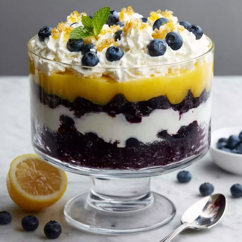 Lemon Blueberry Trifle Recipe - Recipe Image