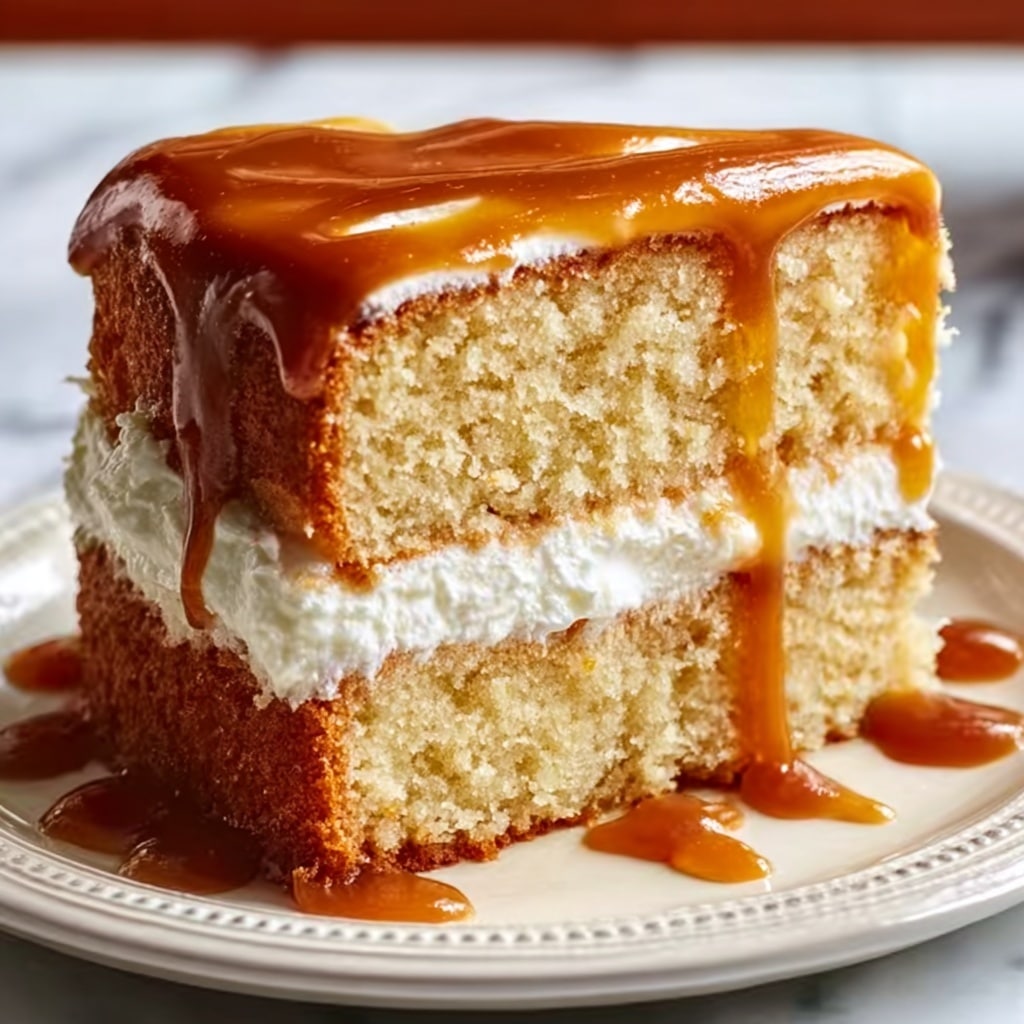 Creamy Caramel Cake Recipe - Recipe Image