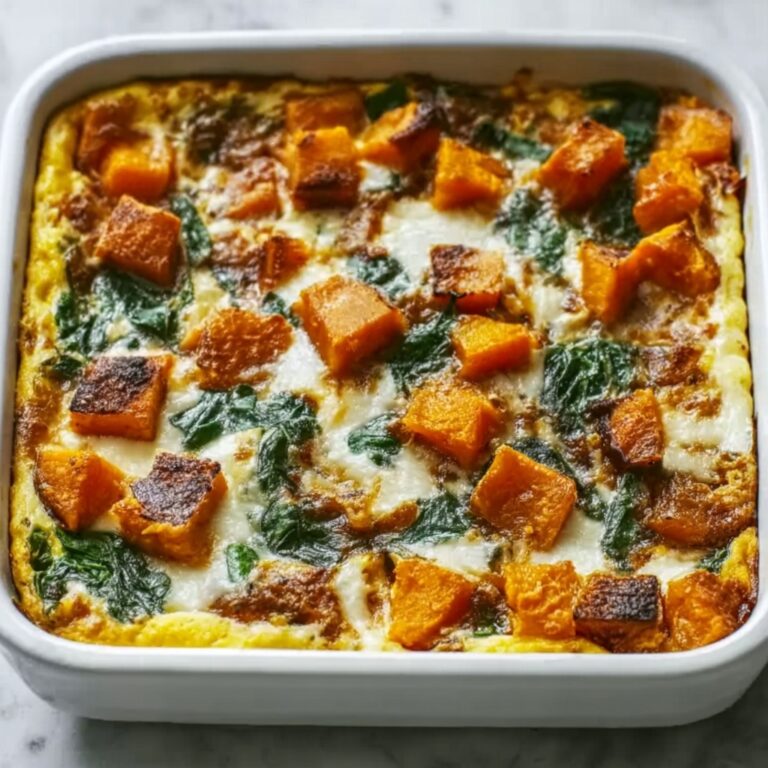 Sweet Potato Breakfast Casserole with Spiced Eggs and Cheddar Recipe
