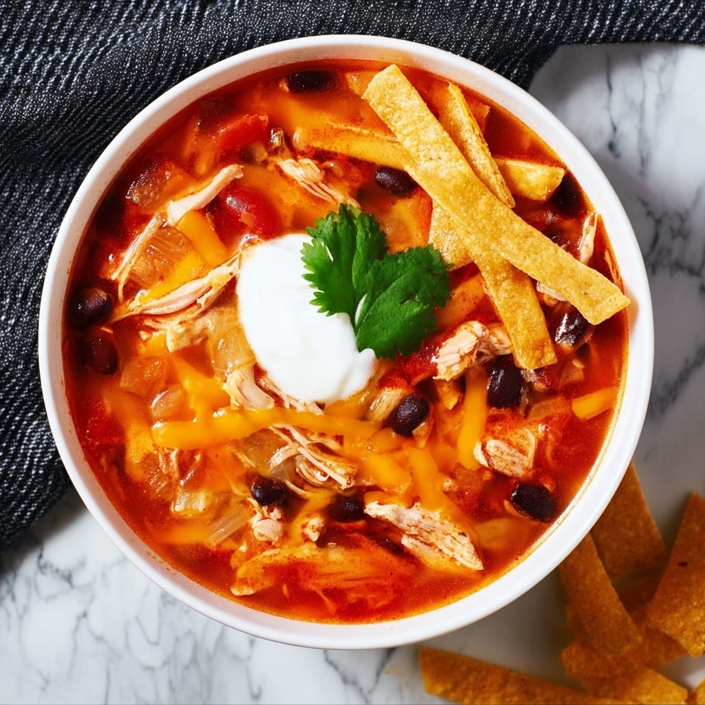 Slow Cooker Chicken Tortilla Soup Recipe