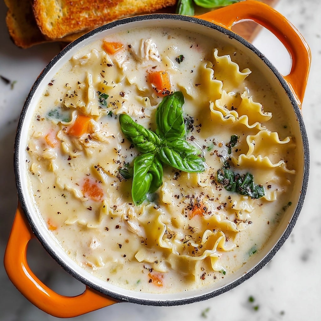 Chicken Lasagna Soup Recipe