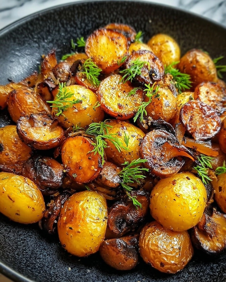 Pan-Fried Potatoes with Chanterelles Recipe - Recipe Image
