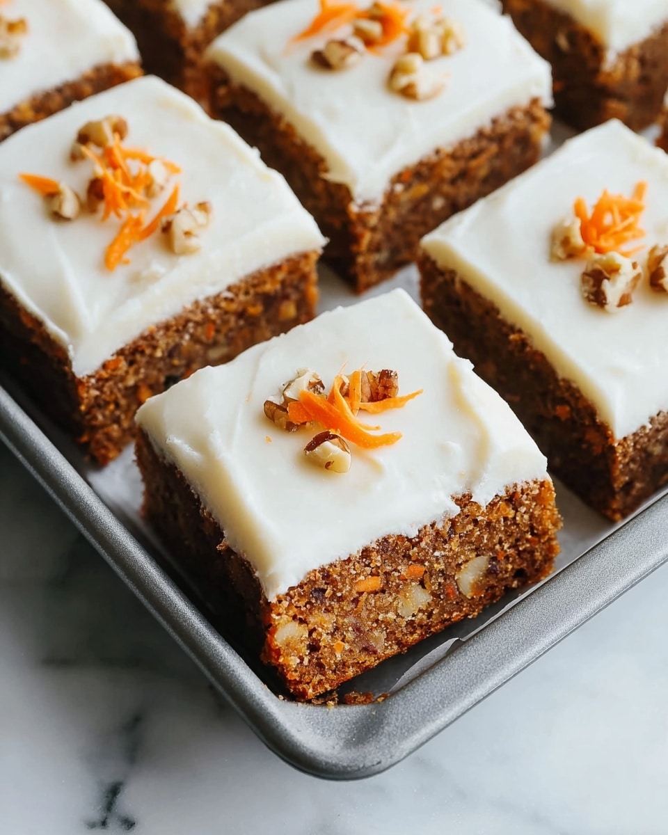 Carrot Cake Bars with Maple Coconut Frosting Recipe - Recipe Image