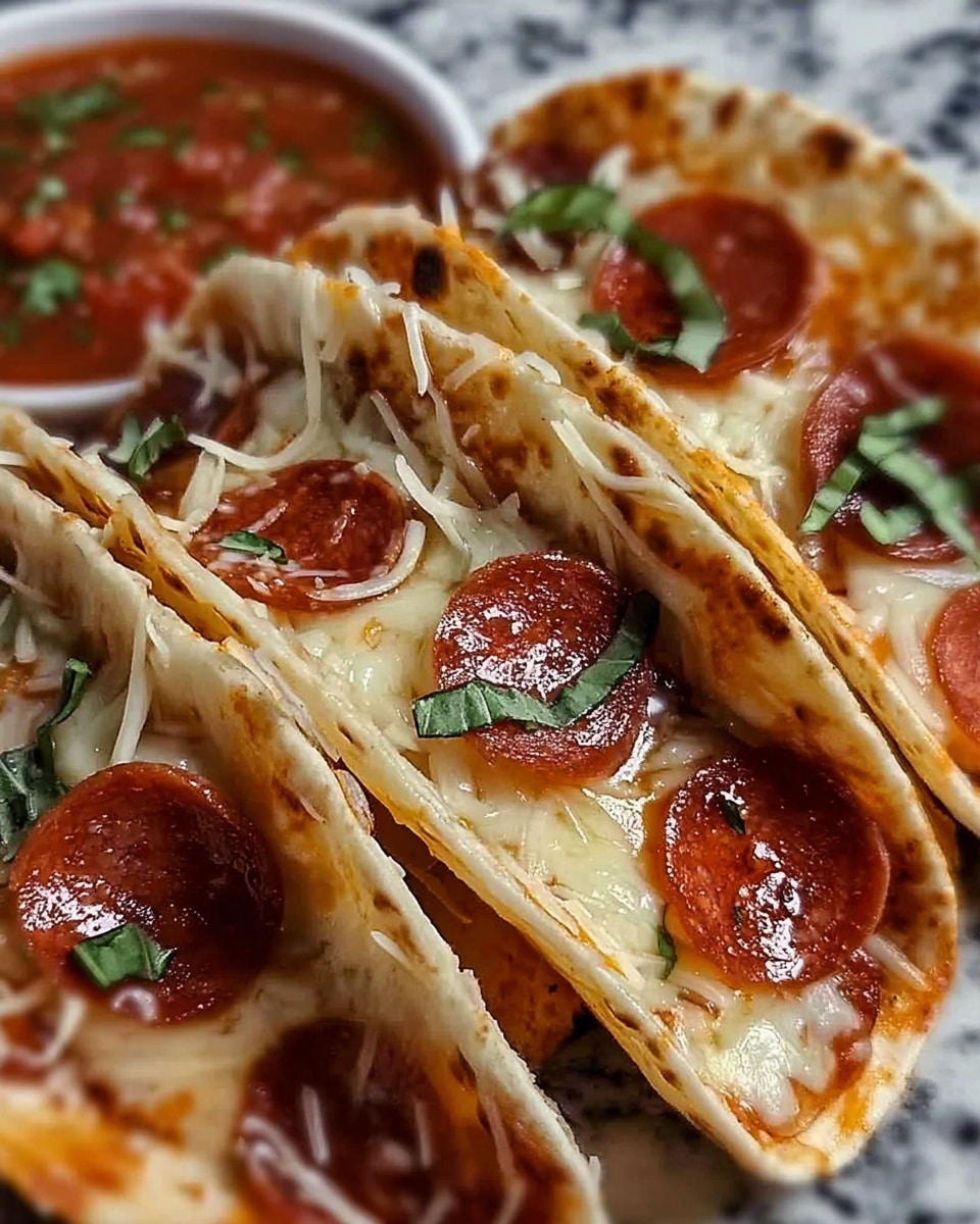 Pepperoni Pizza Tacos Recipe - Recipe Image
