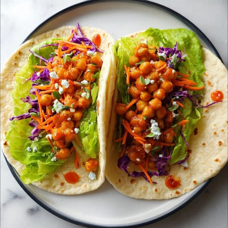 Spicy Buffalo Chickpea Wraps Recipe
