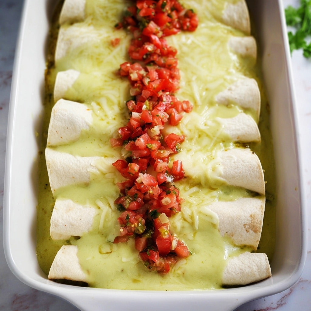 Smothered Chicken Burritos with Creamy Salsa-Verde Ranch Recipe
