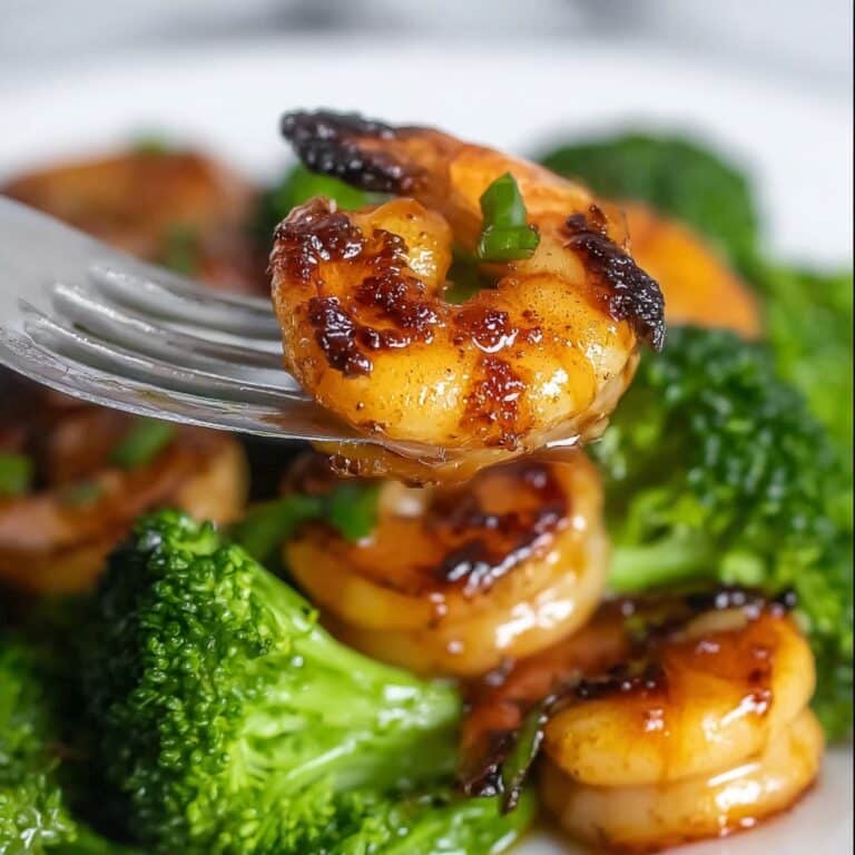 Honey Garlic Butter Shrimp & Broccoli Recipe