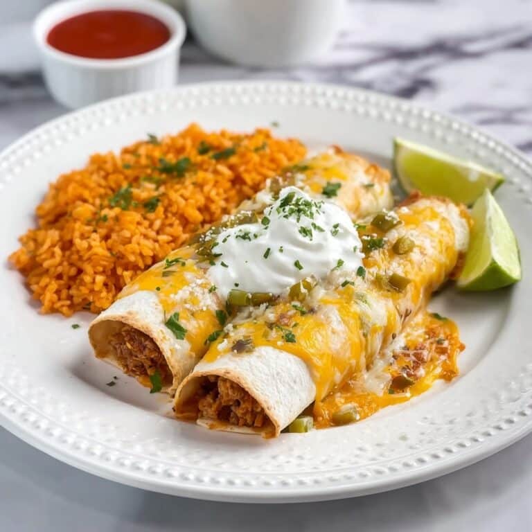 Smothered Green Chile Chicken Burritos Recipe