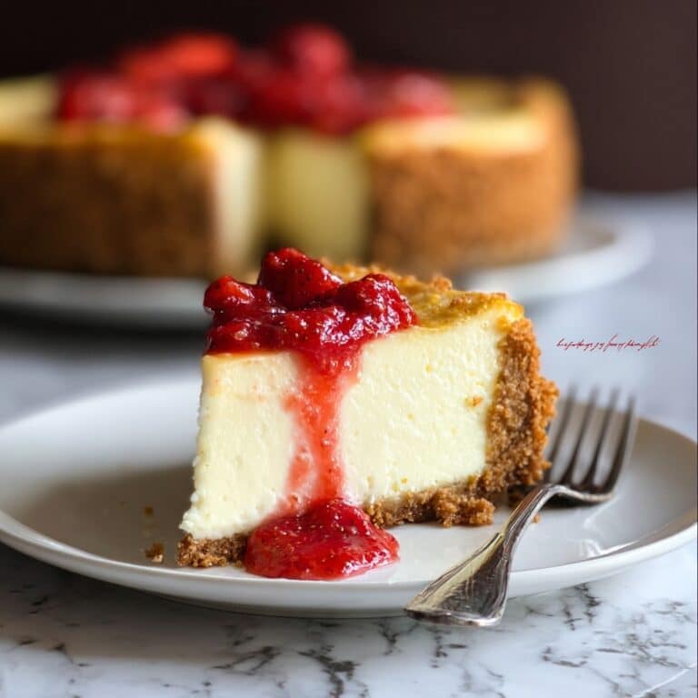 The Ultimate Cheesecake with Strawberries Recipe