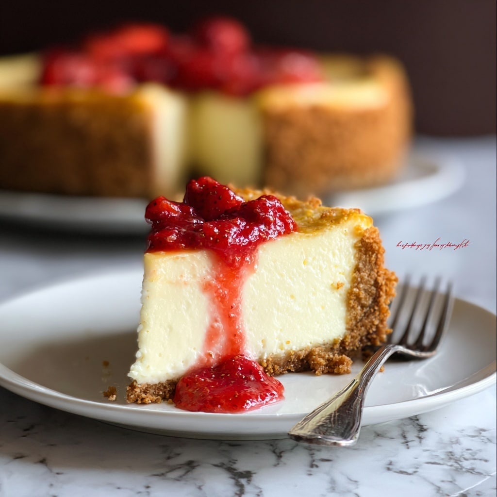 The Ultimate Cheesecake with Strawberries Recipe