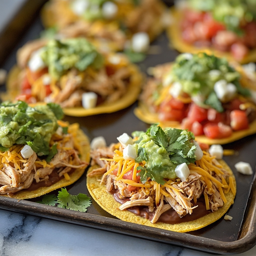 Easy Chicken Tostadas Recipe