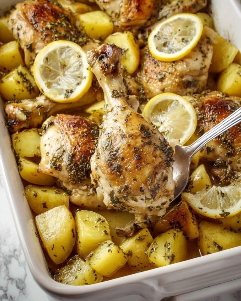 Lemon Greek Chicken and Potatoes Recipe