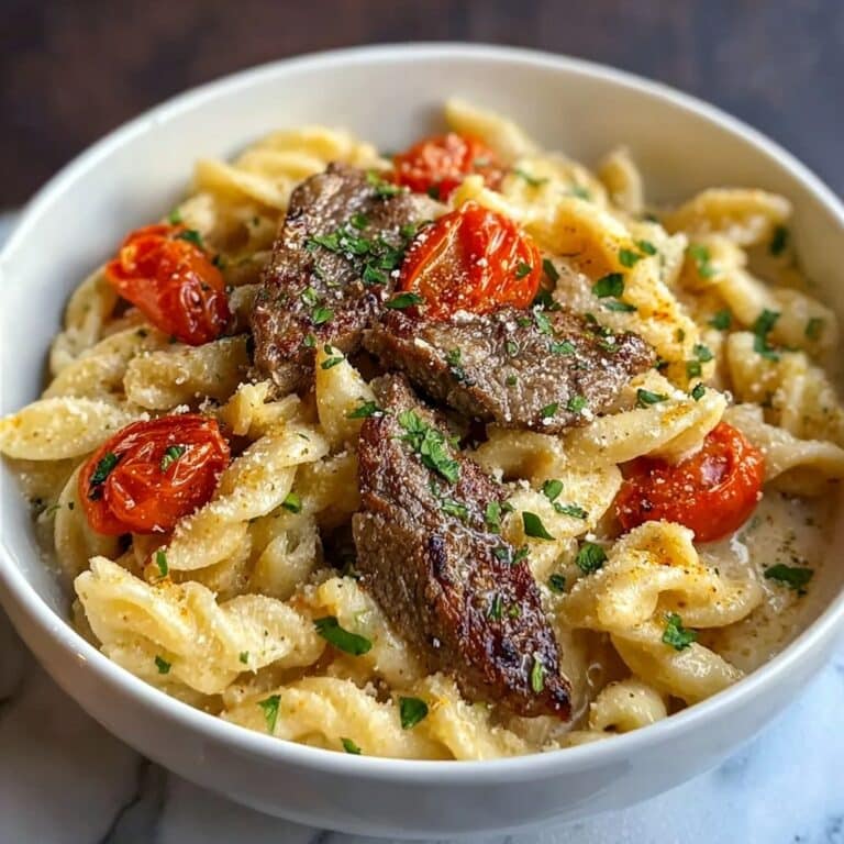Garlic Beef Pasta Recipe