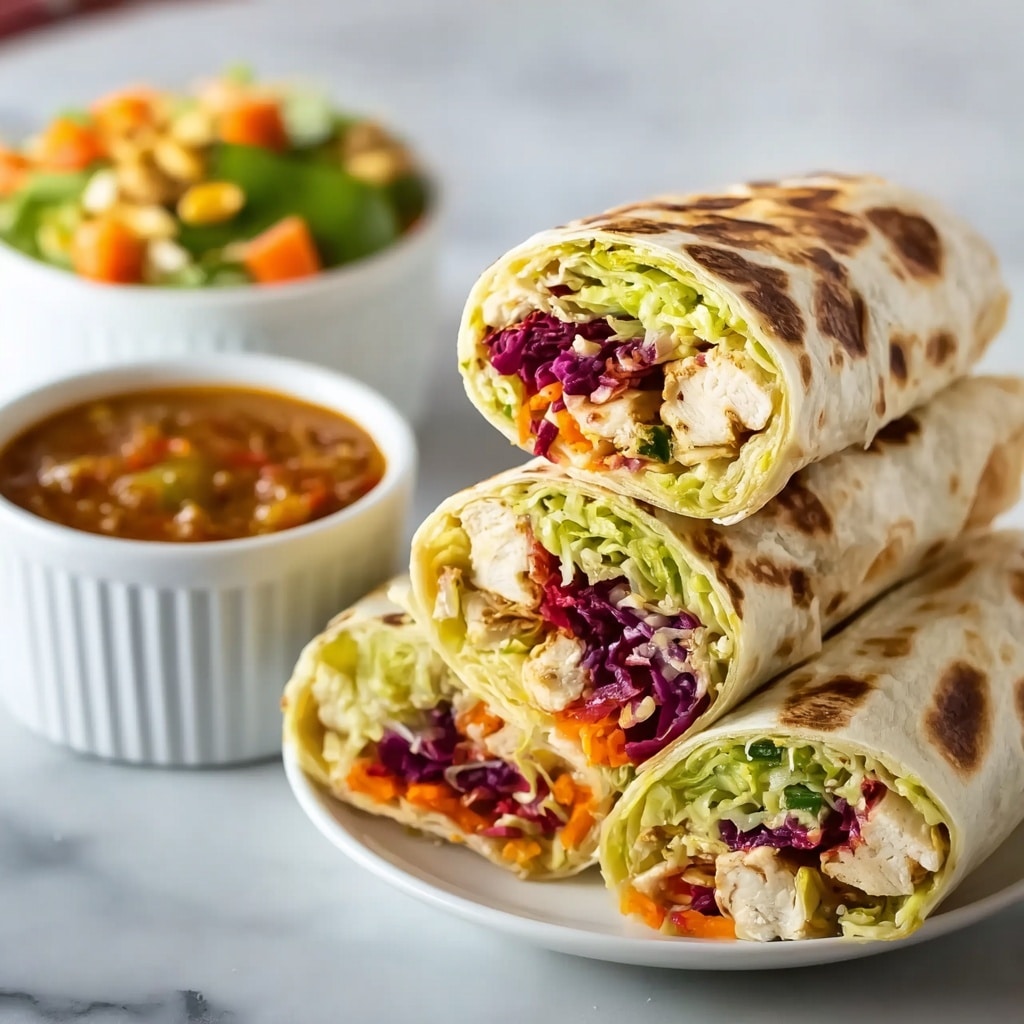 Thai Peanut Chicken Wraps Recipe