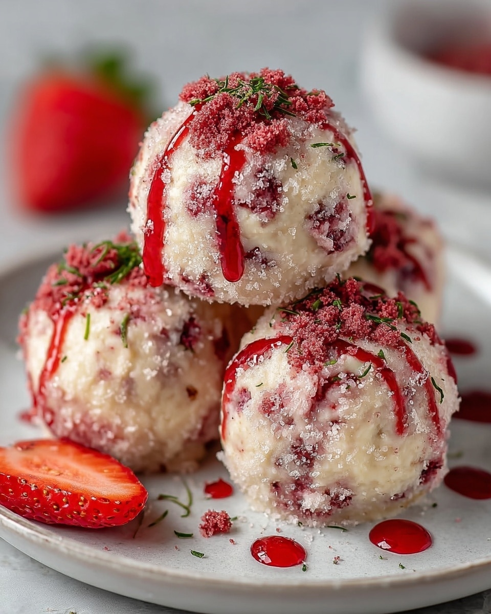 Strawberry Cheesecake Protein Balls: The Ultimate Healthy Snack Recipe - Recipe Image