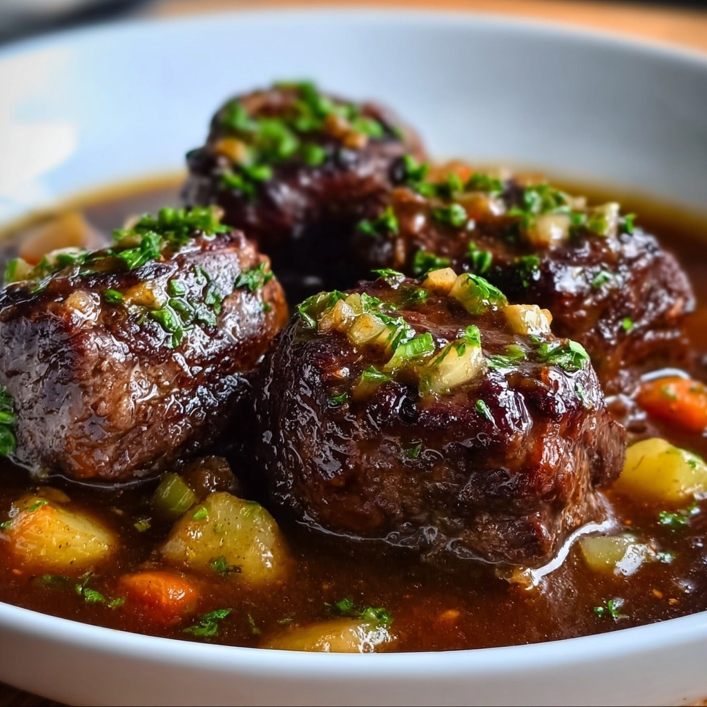 Slow-Cooked Oxtail in Bone Broth Reduction Recipe