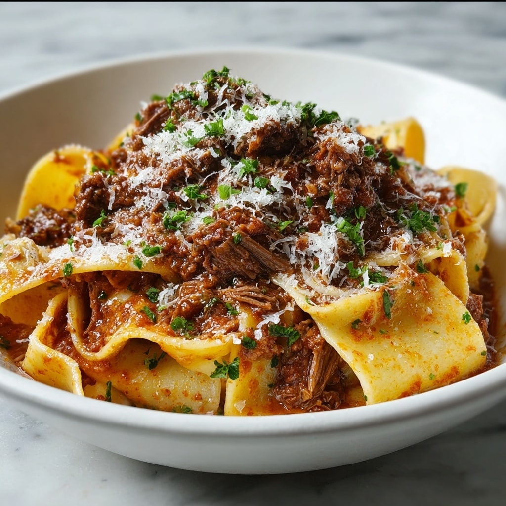 Beef & Red Wine Ragu Pappardelle Recipe