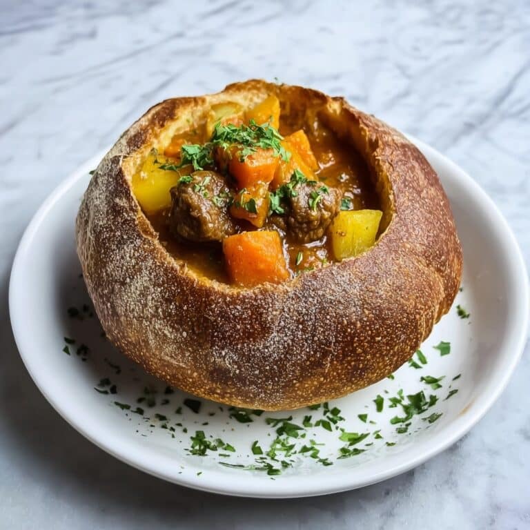 South African Curry in Hollowed Bread Recipe