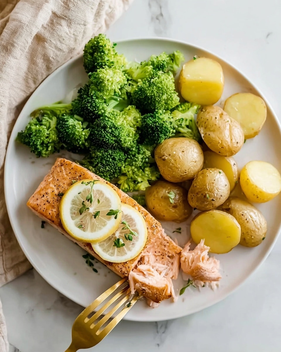Honey Mustard Salmon Sheet Pan Dinner Recipe - Recipe Image