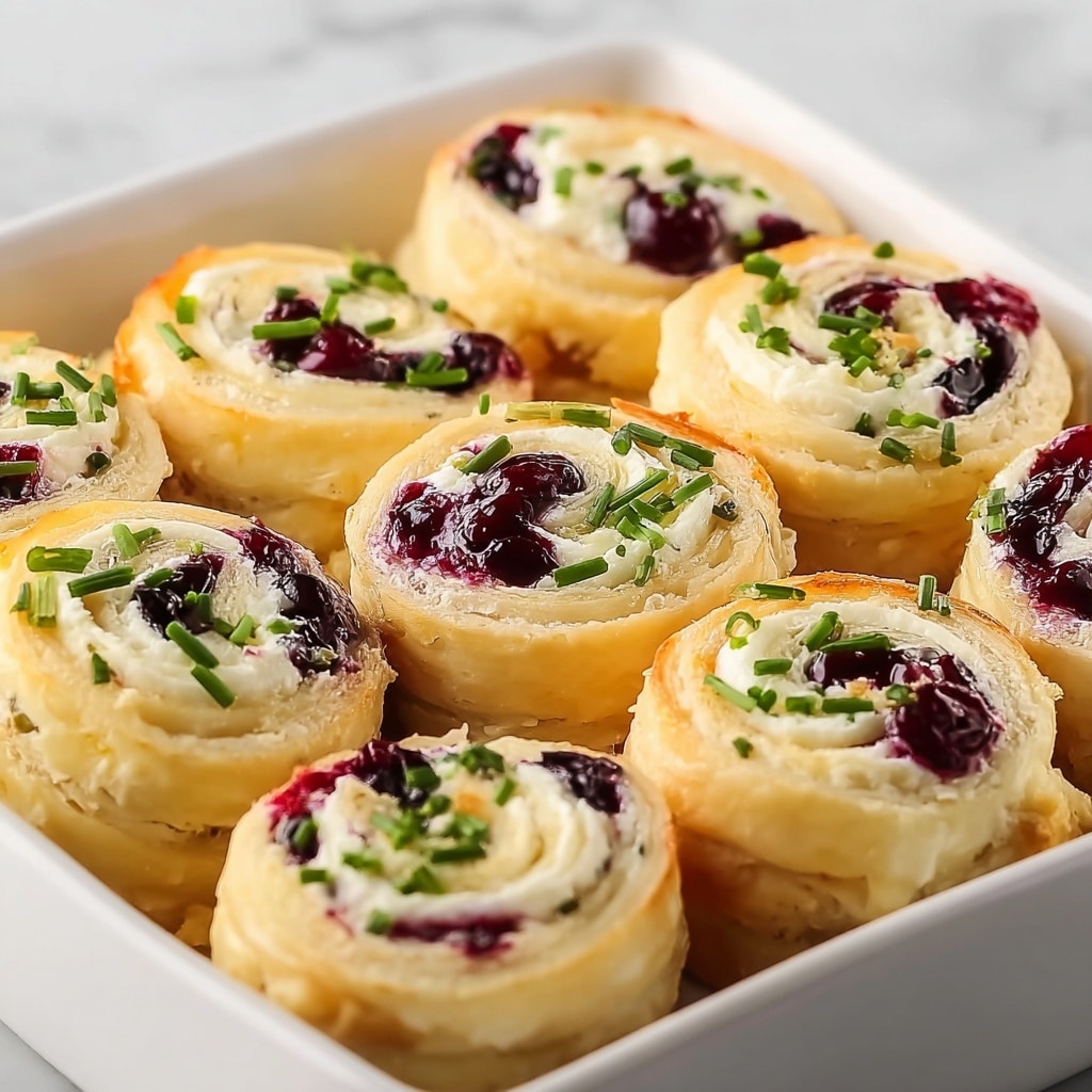 Festive Cranberry Feta Pinwheels Recipe