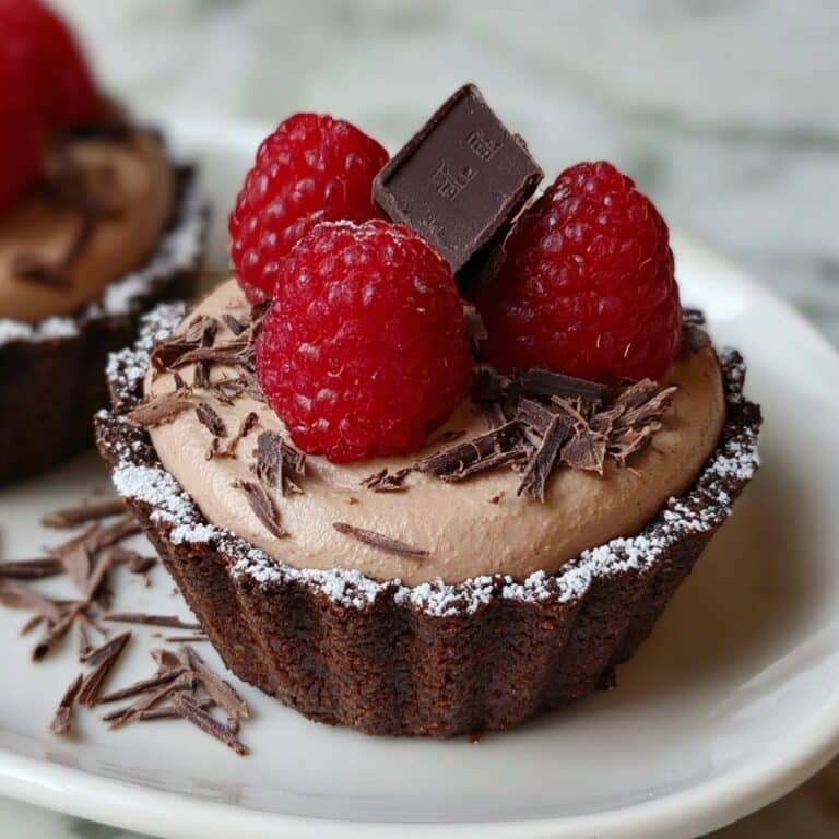 No Bake Raspberry Chocolate Mousse Cups Recipe