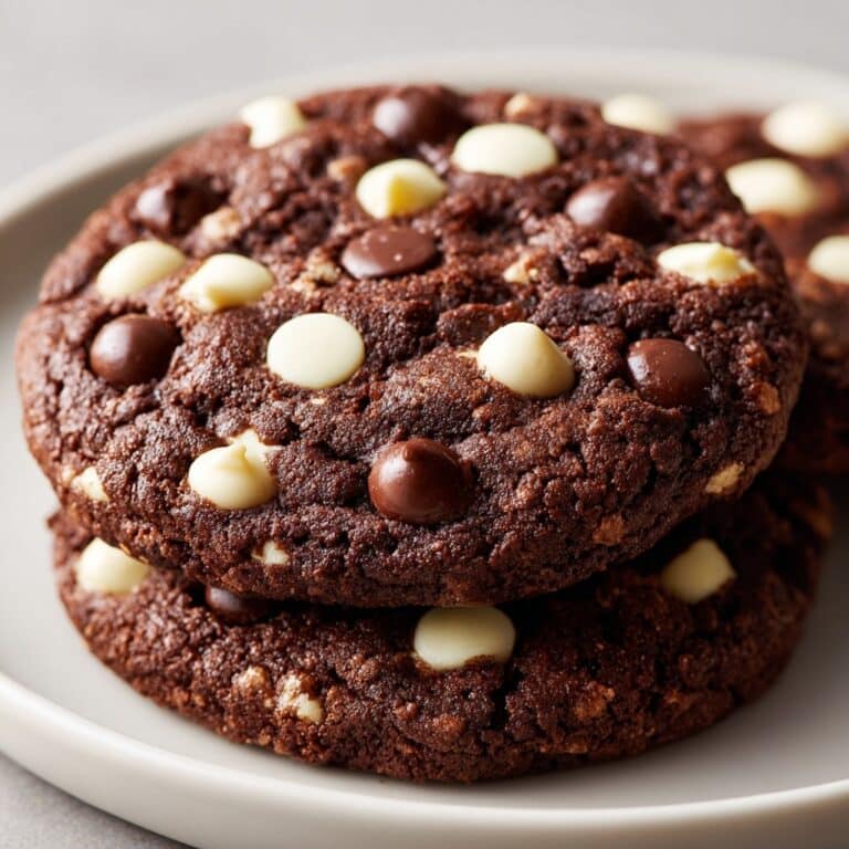 Flourless Triple Chocolate Cookies Recipe