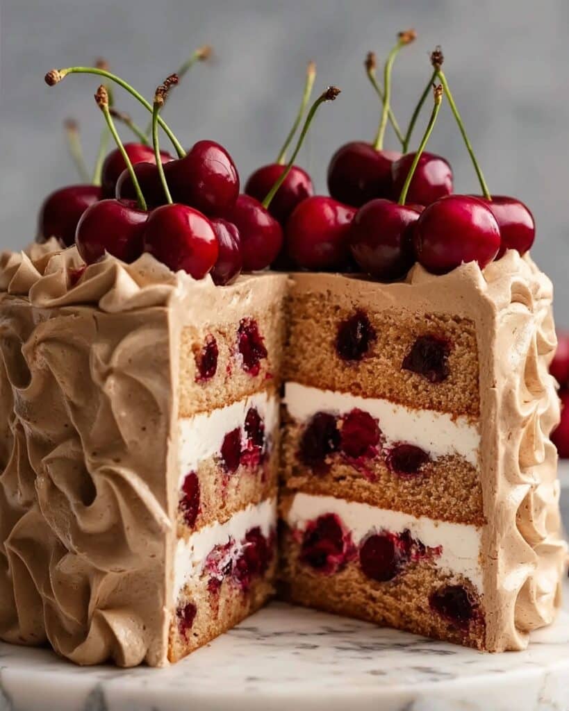 Decadent Cherry Swirl Cake Recipe
