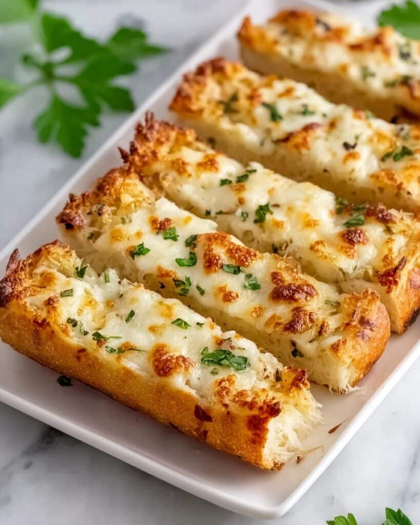 Chicken Alfredo Stuffed Garlic Bread Subs Recipe