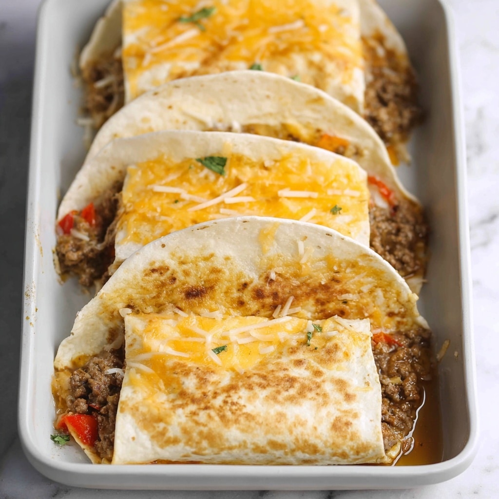 Mexican Loaded Cheesy Pocket Tacos Recipe