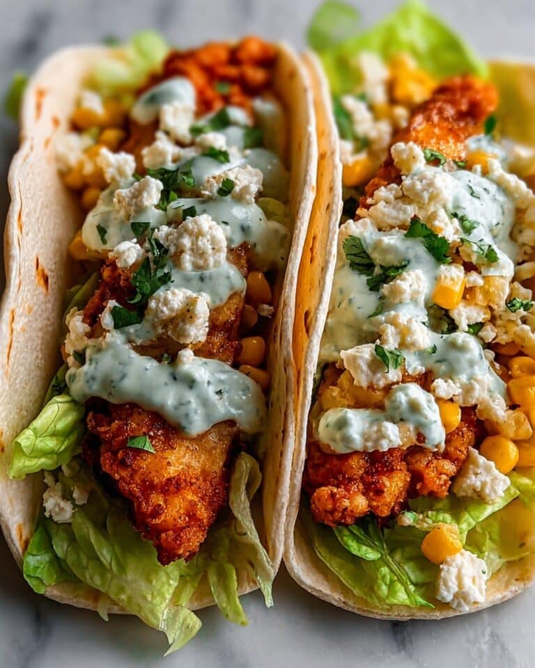 Fried Chicken Street Corn Tacos Recipe