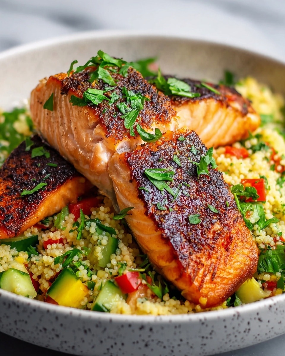 Salmon and Couscous Bowl Recipe - Recipe Image
