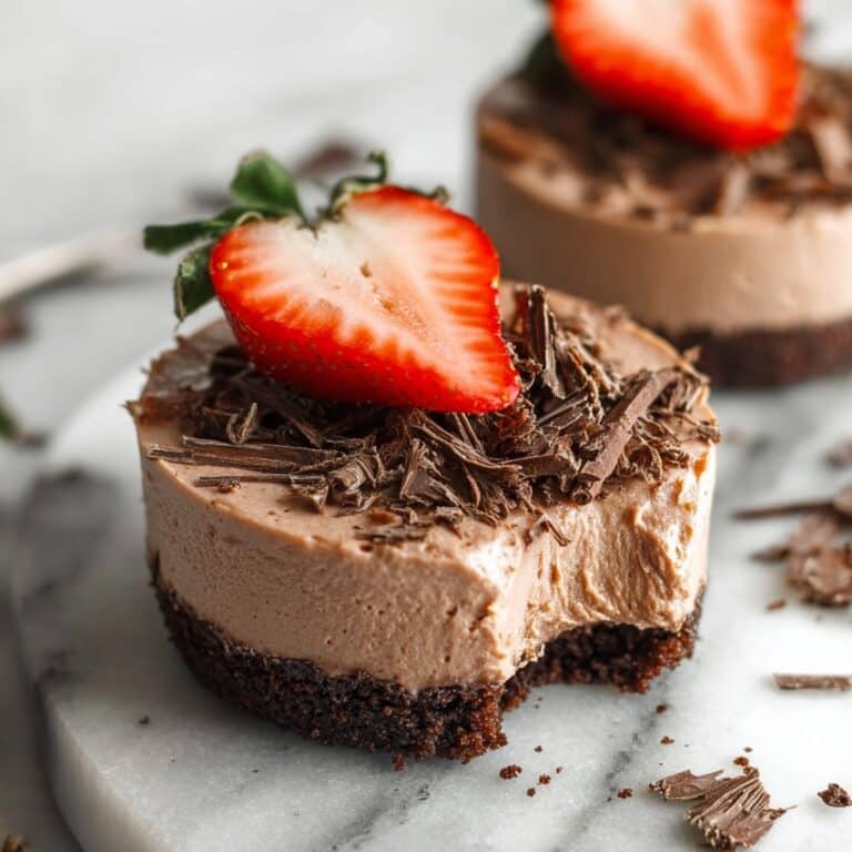 Chocolate No-Bake Mini Cheesecakes Recipe