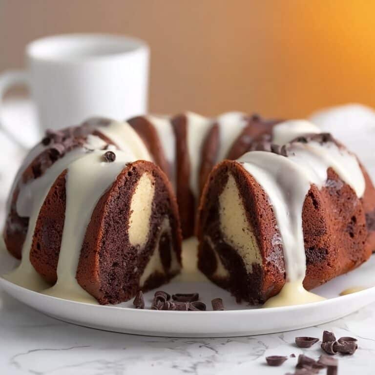 Chocolate-Vanilla Swirl Bundt Cake Recipe