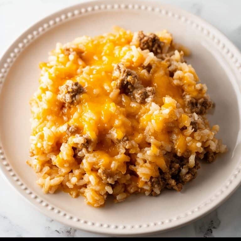 Instant Pot Cheesy Ground Beef and Rice Recipe