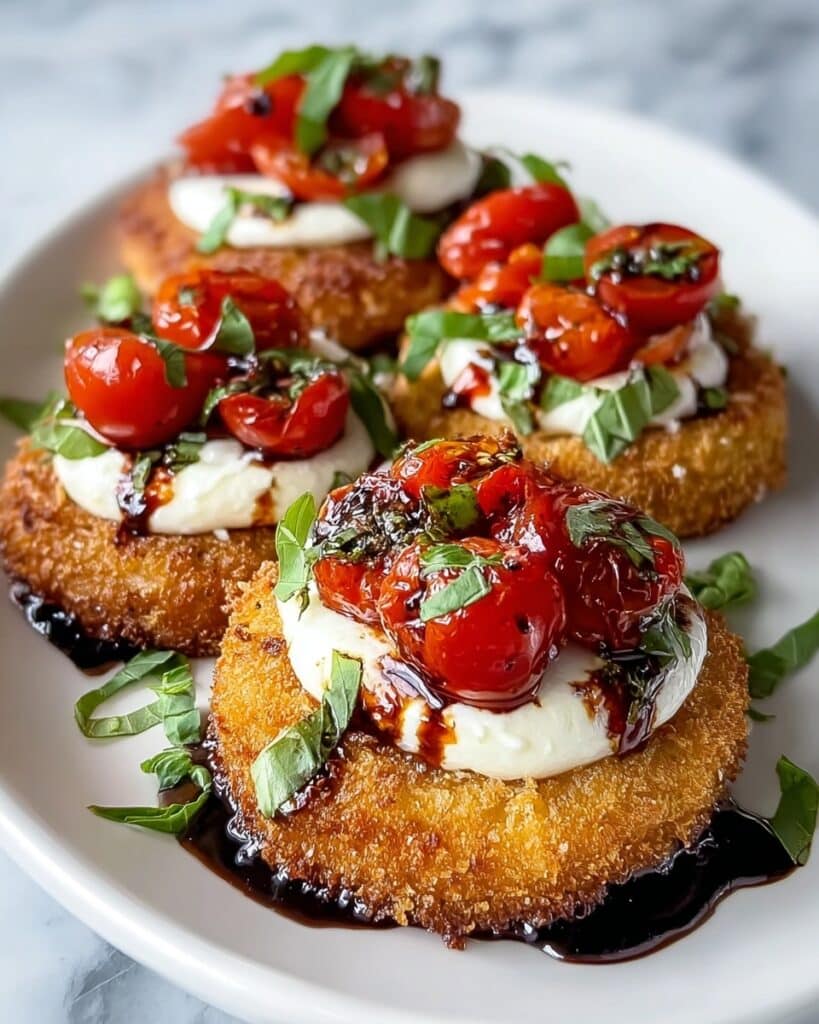 Italian Basil Chicken Cutlets with Tomato and Burrata Topping Recipe