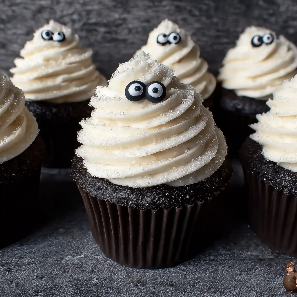 Spooky Black Velvet Cupcakes Recipe - Recipe Image