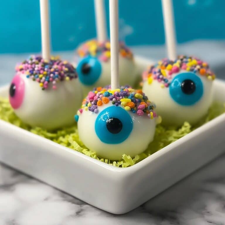 Monster Eyeball Cake Pops Recipe