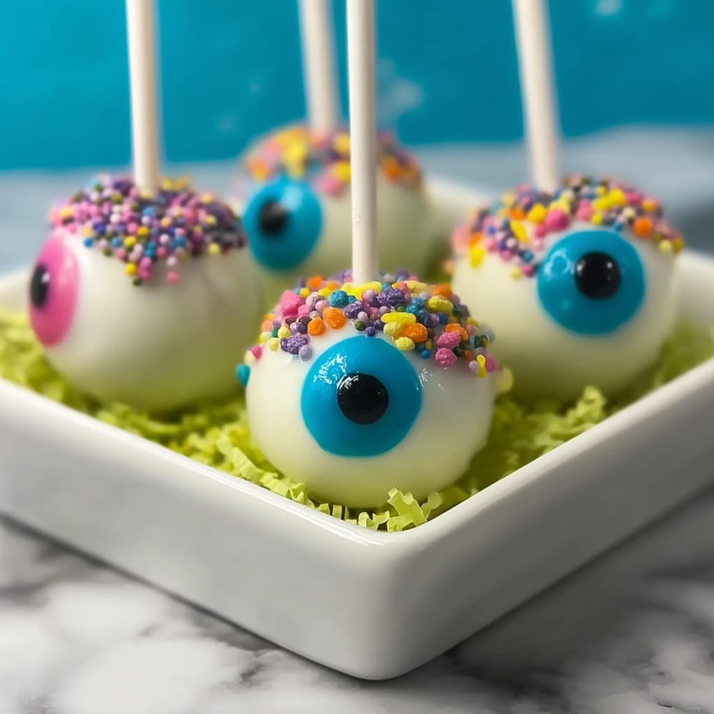 Monster Eyeball Cake Pops Recipe