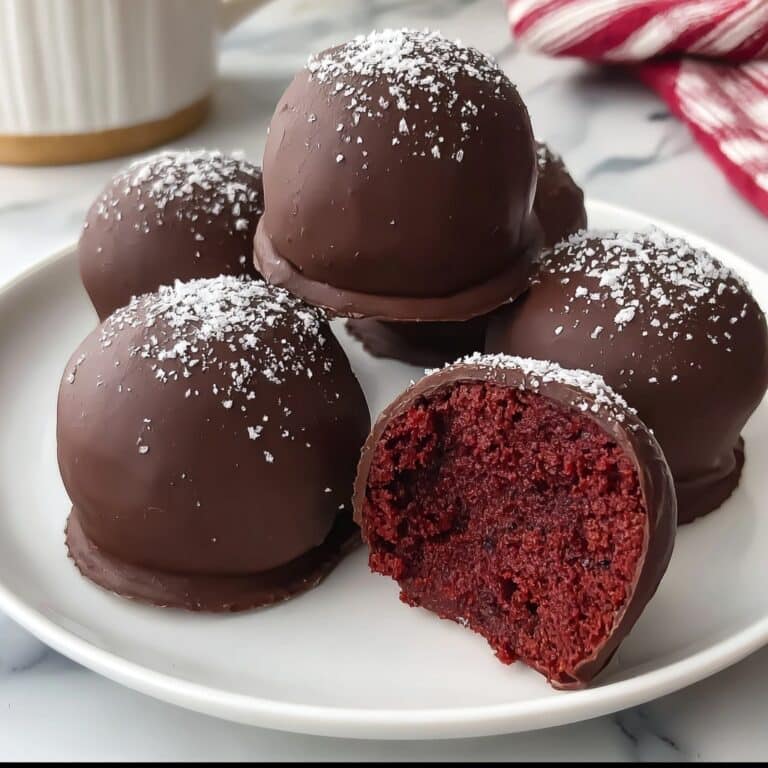 No Bake Red Velvet Cake Balls Recipe