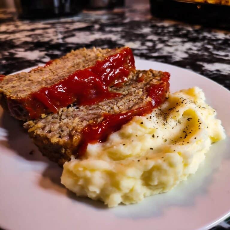 Healthy Turkey Meatloaf with Creamy Mashed Potatoes Recipe