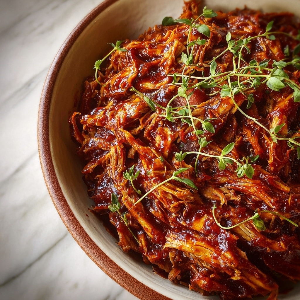 Pulled BBQ Chicken in the Crock Pot Recipe