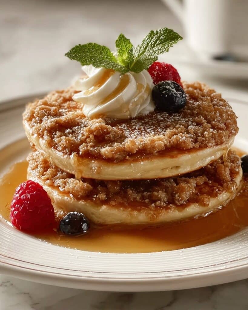 Brown Sugar & Cinnamon Streusel Pancakes Recipe