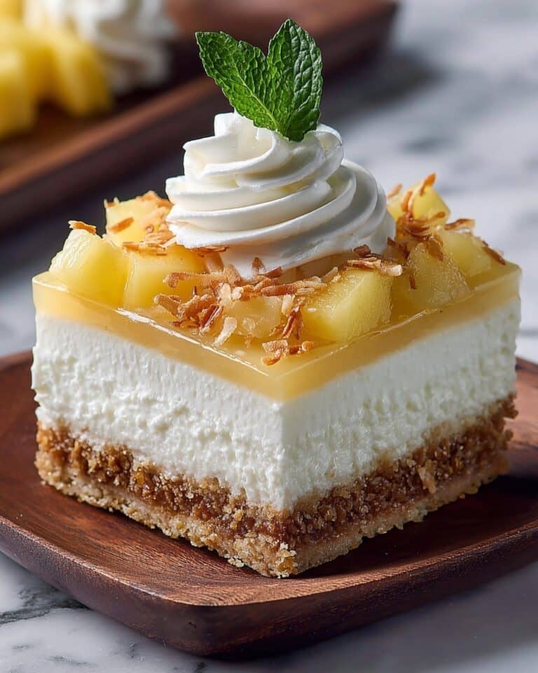 Coconut Pineapple Cheesecake Dessert: A Tropical Delight Recipe