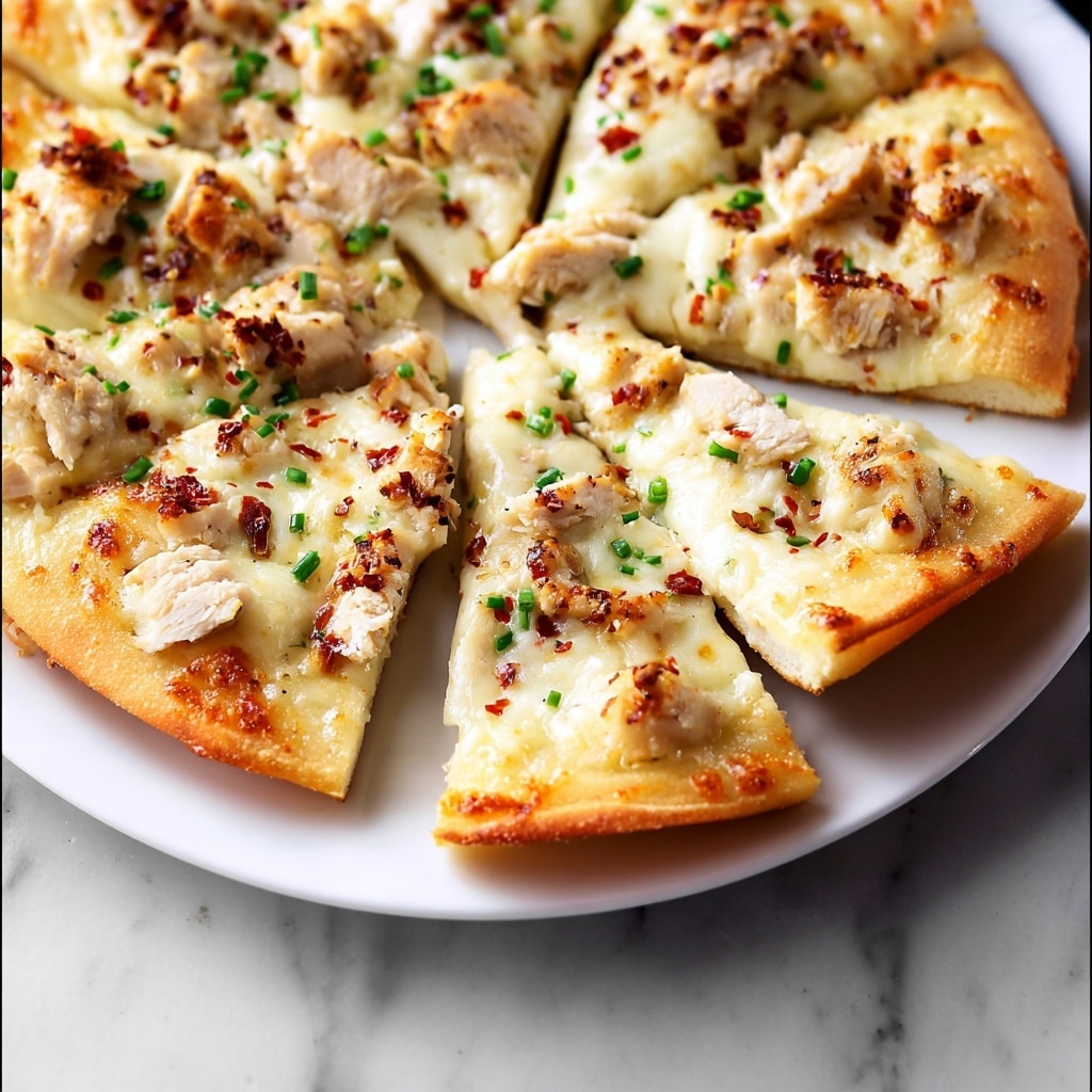 Chicken Alfredo Pizza Recipe - Recipe Image
