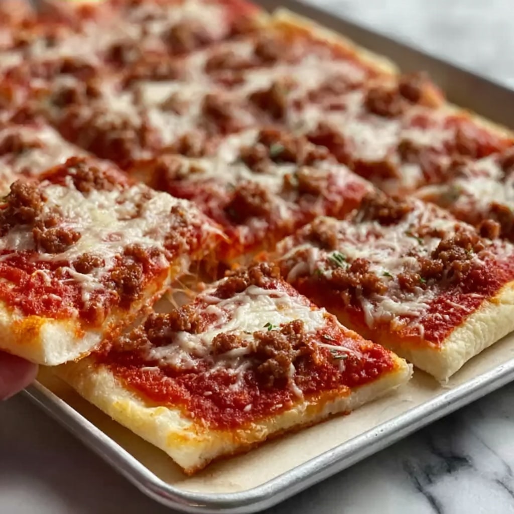 School Cafeteria-Style Pizza Recipe