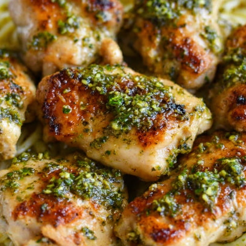 Chicken Scampi with Lemon-Butter Pasta Recipe - Recipe Image