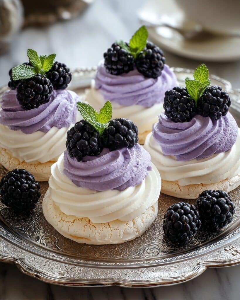 Blackberry Pavlovas Recipe